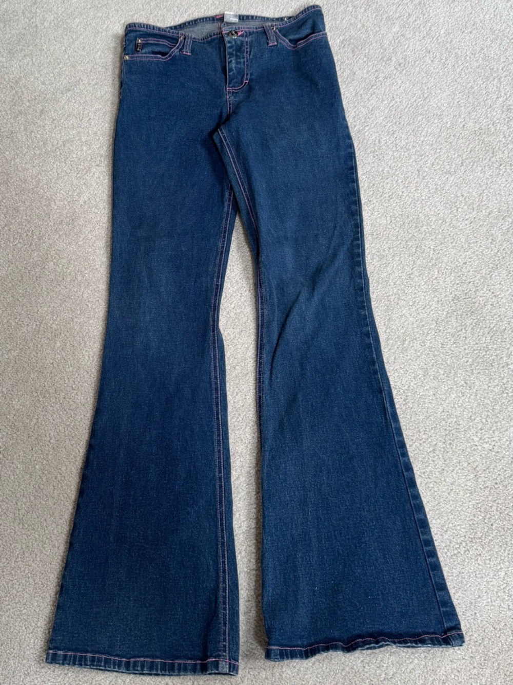 Vintage Mudd Classic Women's Dark Blue Flared Jeans Junior Size 7